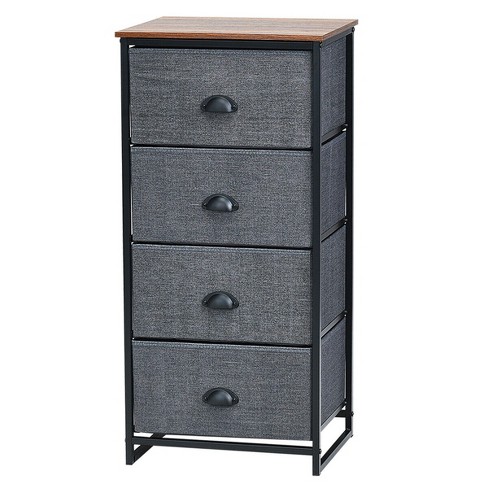 4 Drawer Skinny Tower Dark Gray - Brightroom™ : Target