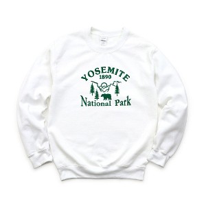 Simply Sage Market Women's Graphic Sweatshirt Embroidered Yosemite National Park - 1 of 3