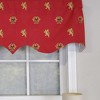 RLF Home Modern Design Classic Medieval Regal Valance  50" x 17" Vermillion Red - 3 of 4