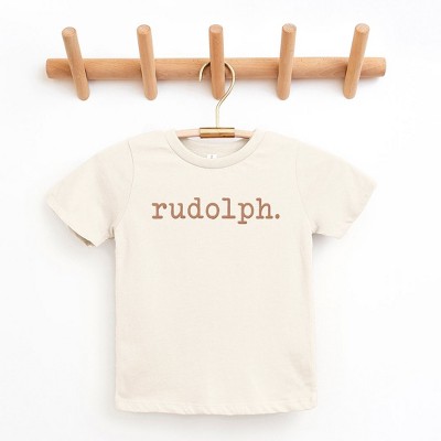 The Juniper Shop Rudolph Puff Print Toddler Short Sleeve Tee