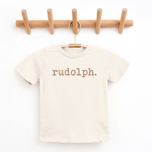 The Juniper Shop Rudolph Puff Print Toddler Short Sleeve Tee - 1 of 3