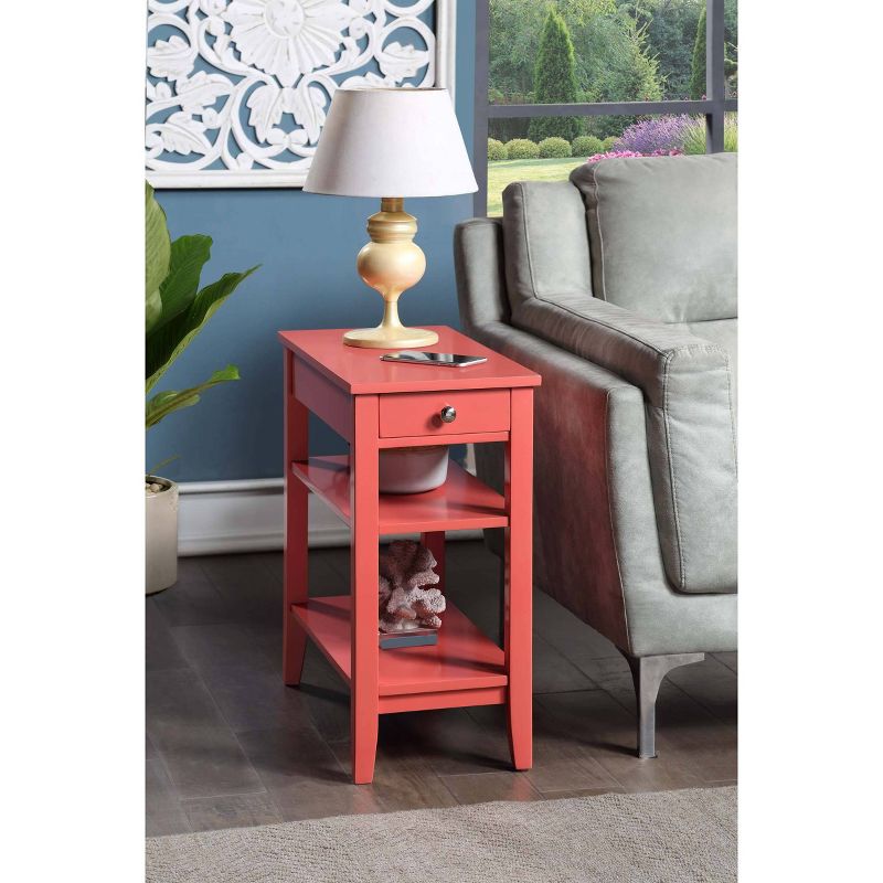 American Heritage 3 Tier End Table with Drawer - Breighton Home, 3 of 8