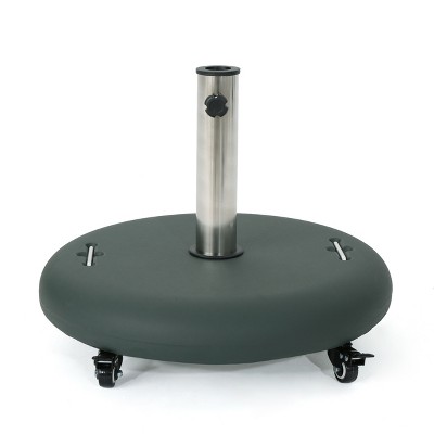 GDFStudio Skylar Outdoor 80 lbs Concrete Circular Umbrella Base
