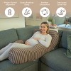 PharMeDoc Pregnancy Pillows U-Shape Full Body Maternity Pillow, Jersey Cover - 2 of 4