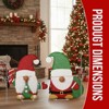 Lighted Gnome Christmas Decorations Set Candy Cane Holiday Decor with LED Lights for Outdoor Indoor Yard Lawn Garden Pathway Home Christmas Display - 2 of 4
