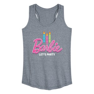 Women's - Barbie - Let's Party Graphic Racerback Tank - 1 of 4