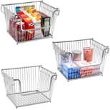 Sorbus Stackable Metal Basket for Home, Laundry Room and more