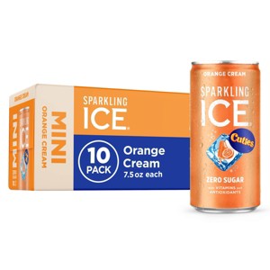Sparkling ICE Cuties Orange Cream - 10pk/7.5 fl oz Mini Cans - 1 of 4