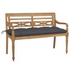 vidaXL Bench Teak wood Solid Teak wood Medium Durable Teak Wood Bench - 2 of 4