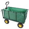 Anybear Flower Cart Green Cloth Bag Firewood Transport 200lbs Garden Cart - 3 of 4