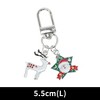 Unique Bargains Christmas Keychain Lobster Clasp Zinc Alloy Multi-colored 1 Pc - 2 of 3
