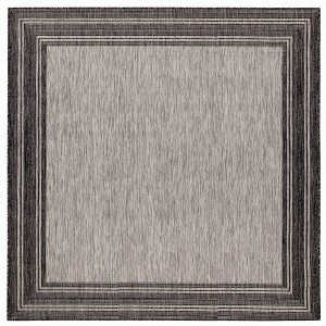 Liora Manne Carmel  Indoor/Outdoor Rug  Black.. - 1 of 4