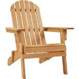 Yaheetech Folding Adirondack Chair Solid Wood Garden Chair Weather Resistant