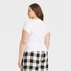 Women's Slim Fit Short Sleeve Cropped Ribbed T-Shirt - A New Day™ - 2 of 3