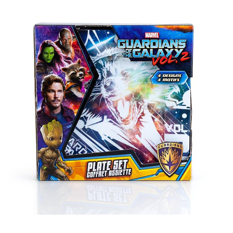 Se7en20 Marvel Guardians of the Galaxy Vol. 2 8" Plastic Plates - 4 pack, 4 of 7