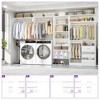 Aheaplus 132" Modular Closet System with Adjustable Shelves and Drawers, Wall-mounted Space-Saving Closet Organizer with Hanging Rods - 4 of 4
