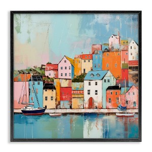 Stupell Industries Seaside Neighborhood Painting, 24" x 24" - 1 of 4