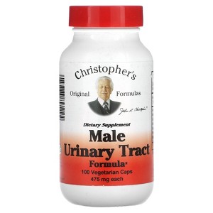 Christopher's Original Formulas Male Urinary Tract Formula, 475 mg, 100 Vegetarian Caps - 1 of 4