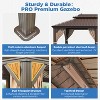 EROMMY 16 Ft. W x 12 Ft. D Pro Series Hardtop Patio Gazebo, Outdoor Hardtop Gazebo with Double Roof - 4 of 4