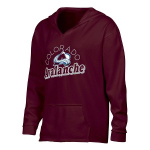 NHL Colorado Avalanche Women's Dark Fleece Hooded Sweatshirt - 1 of 3