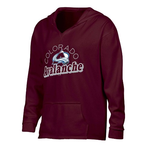 Nhl Colorado Avalanche Women s Dark Fleece Hooded Sweatshirt Target