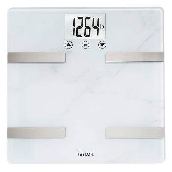 Taylor 300 lb Analog Bathroom Scale White