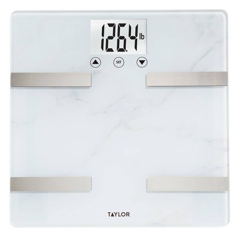 Taylor Digital Bathroom Scale Clear Silver Accents