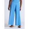 ELOQUII Women's Plus Size Easy Wide Leg Linen Pant - 4 of 4