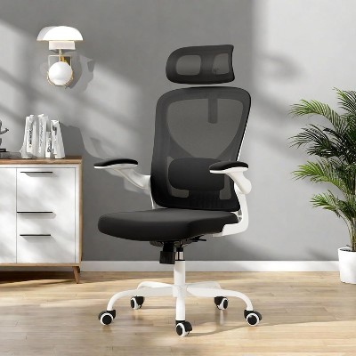 SEVOBAL Task and Office Chairs, Office Chair with Footrest, Office Desk Chair with Headrest, High Back Chair, Black, 24.8"*24.8"*49.2"