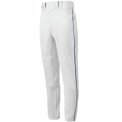 Mizuno Men's Premier Piped Baseball Pant Mens Size Medium In Color  White-navy (0051) : Target