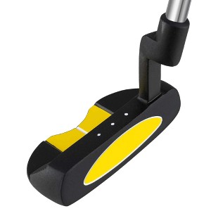 Ultimate 27 Inch Junior Mallet Putter for Kids with Stainless Steel Shaft and Headcover Green/Yellow - 1 of 4