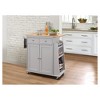 Tullarick 2 Cabinet and 2 Drawer Kitchen Cart White - Acme Furniture - image 2 of 2