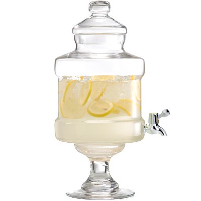 Short Footed Glass Beverage Dispenser