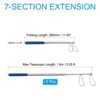 Unique Bargains Stainless Steel Portable Telescopic Flag Pole 2 Pcs - 2 of 4