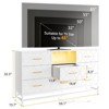 Whizmax 8 Dresser for Bedroom, 59" TV Dresser Wooden Large Long Dresser, Modern Chest of Drawers Storage Organizer for Closet, Living Room - 3 of 4