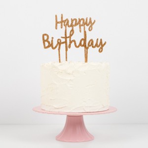 Meri Meri Happy Birthday Acrylic Toppers (Pack of 2) - 1 of 3