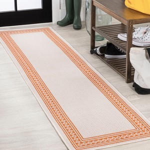 Lucia Classic Diamond Border Indoor/Outdoor Area Rug - JONATHAN Y - 1 of 4