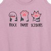 Women's - Instant Message - Rock Paper Claws Graphic Racerback Tank - 2 of 4