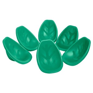 ECR4Kids Leaf Floor Seat, Portable Plastic Kid's Scoop Chair, 6-Piece - 1 of 4