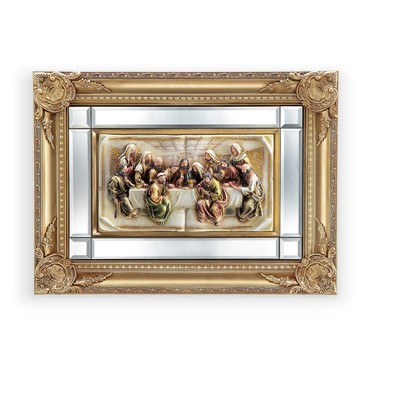 Ok Lighting 37"Last Supper Hanging Frame With Mirror