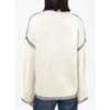 Coolmee Womens Sweaters Fashion Crewneck Loose Fit Long Sleeve Contrast Cable Knit Pullover Sweater Jumper Tops - 3 of 4