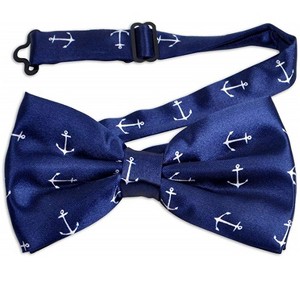 Men's Sailor Anchor Print Adjustable Banded  Bowtie - 1 of 4