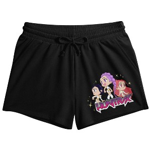 KPop Demon Hunters Huntr/X Women’s Black Lounge Shorts - 1 of 2