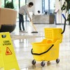 JANSNO 34 Quart Mop Bucket Cart with Side Press Wringer and Metal Handle - 4 of 4