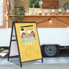 VEVOR A Frame Sidewalk Sign, 24x36 Inch Heavy Duty Slide-in Signboard Holder, Steel Pavement Sign Poster for Outdoor Business Street Advertising - 2 of 4