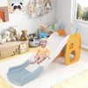 Costway Indoor Foldable Kids Slide with Climber Basketball Hoop & Ball Buffer Zone - 3 of 4