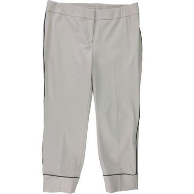 Alfani Womens Piped Casual Trouser Pants