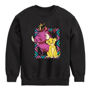 Boys' - Disney - The Lion King Graphic Long Sleeve Fleece Sweatshirt - 1 of 3