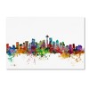 Trademark Fine Art -Michael Tompsett 'Seattle Washington Skyline' Canvas Art - 2 of 3