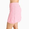 Calypsa Women's Chlorine Resistant Short A-line Swim Skort - 2 of 3